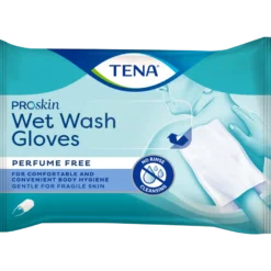Tena Wet gloves cleans & care lotion no perfume (5 stuks)