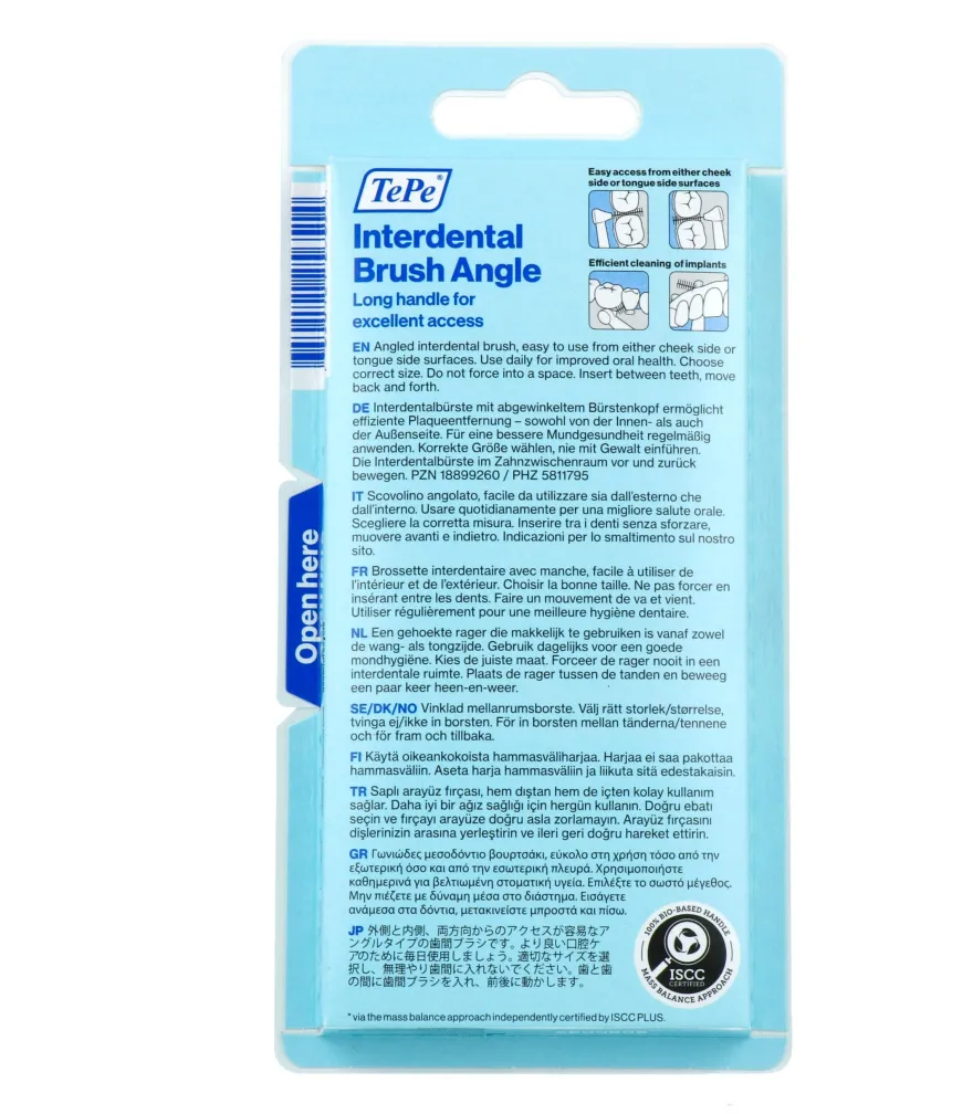 TePe Interdentale Rager Angle Geel ISO Size 4 (6 stuks)