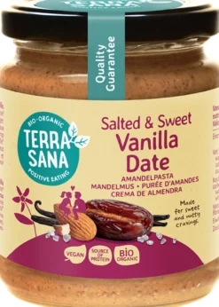 Terrasana Amandelpasta Salted & Sweet Vanille Dadel (250 gr)