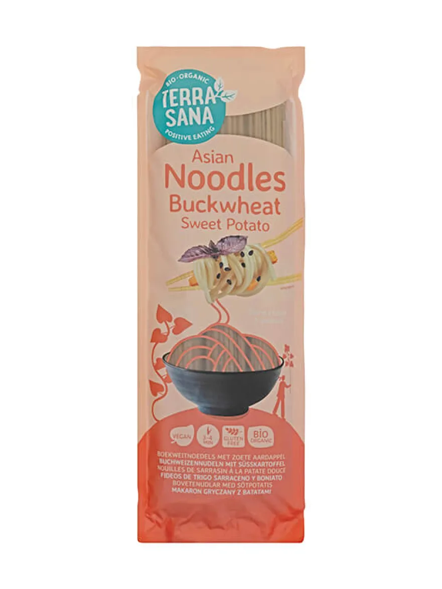 Terrasana Boekweitnoedels met Zoete Aardappel Bio (250 gr)