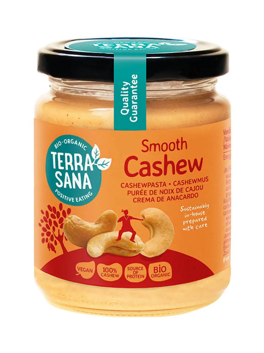 TerraSana Cashewnotenpasta zonder zout bio (250 gr)