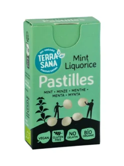 TerraSana Droppastilles mint bio (25 gr)