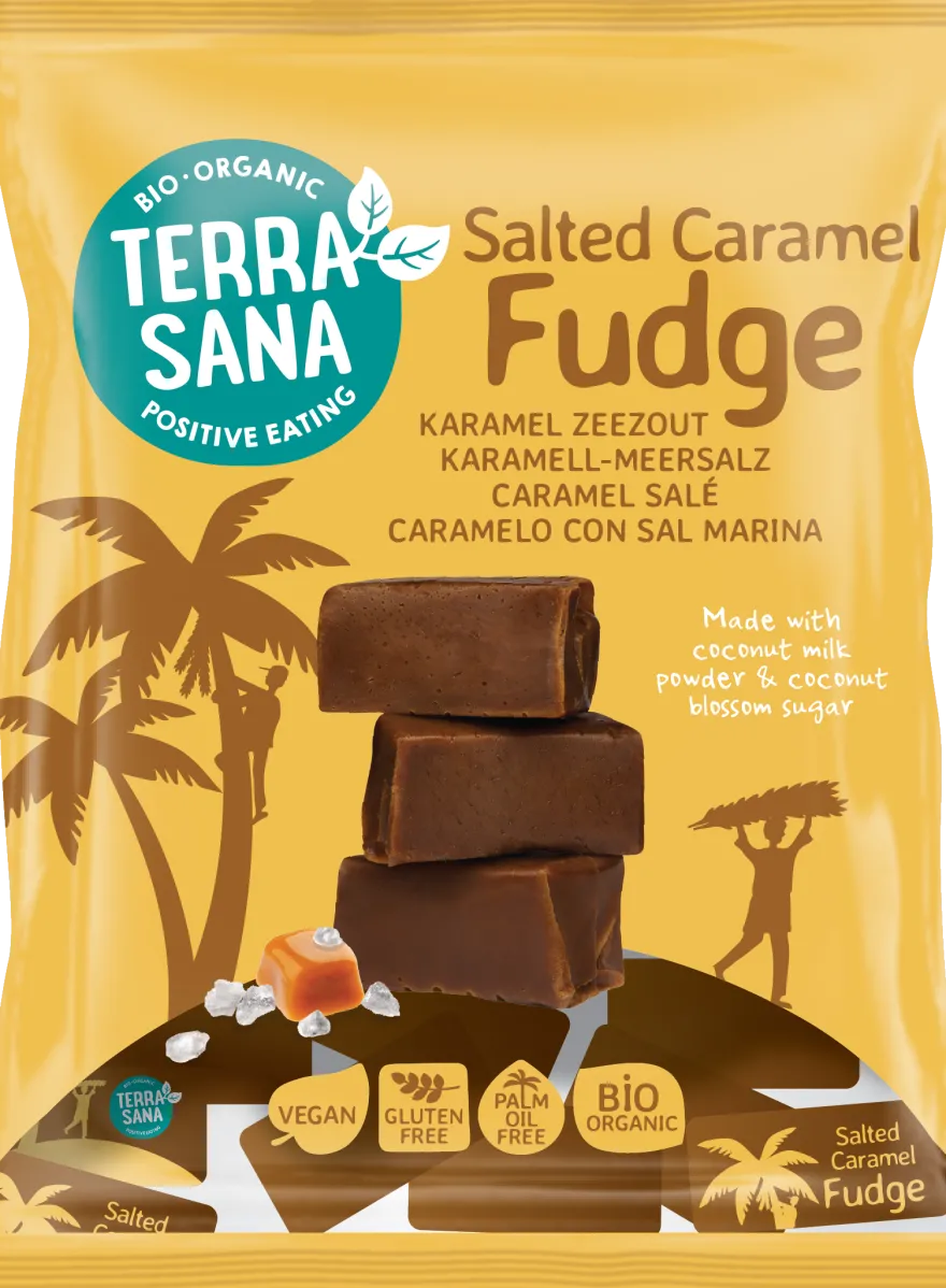 Terrasana Fudge Karamel Zeezout (150 gr)