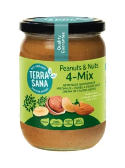 TerraSana Gemengde notenpasta zonder zout bio (500 gr)