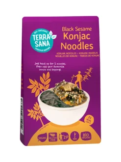 TerraSana Konjac Noodles Zwarte Sesam (250 gr)