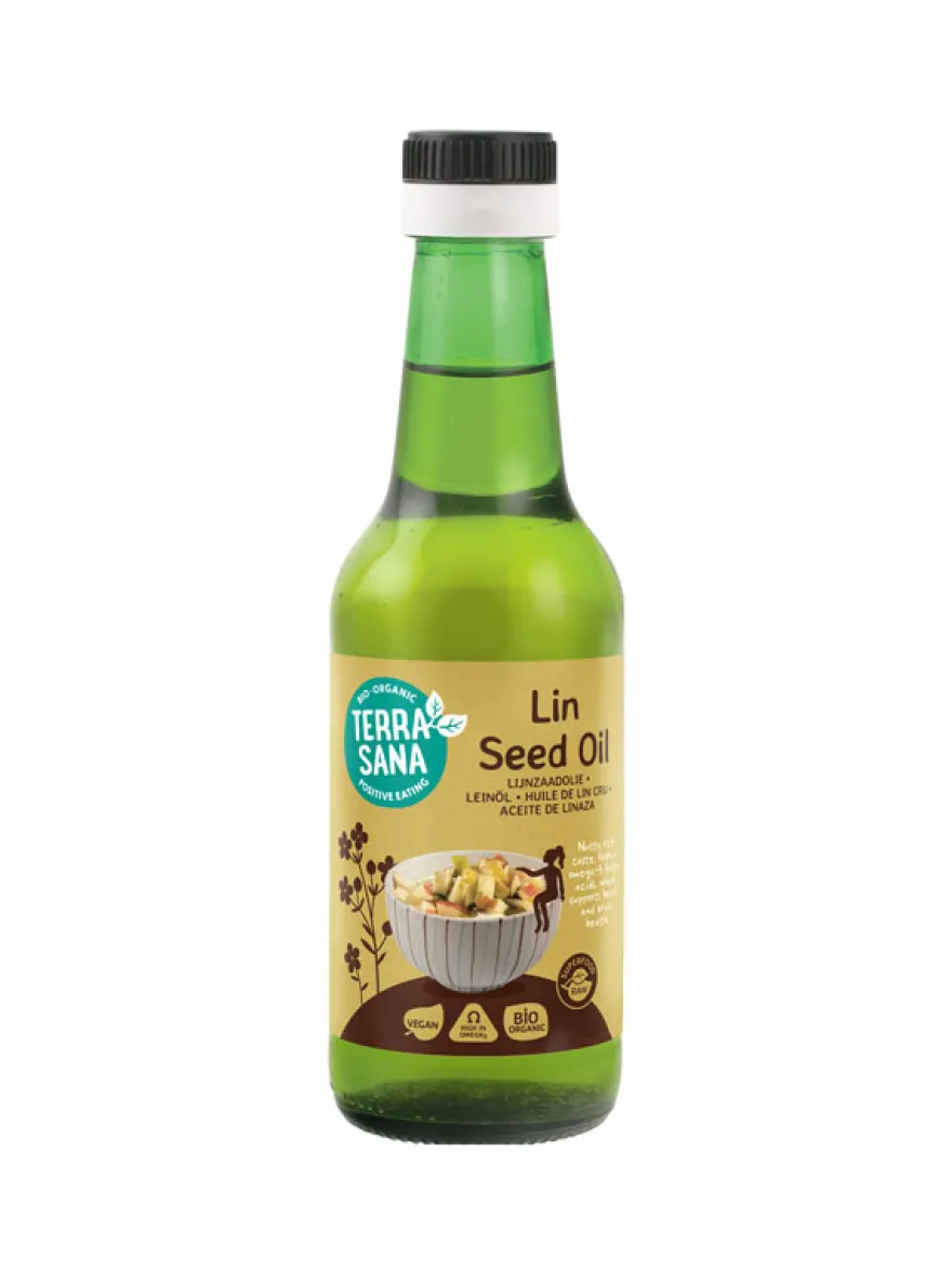 Terrasana Lijnzaadolie Koudgeperst Bio (250 ml)