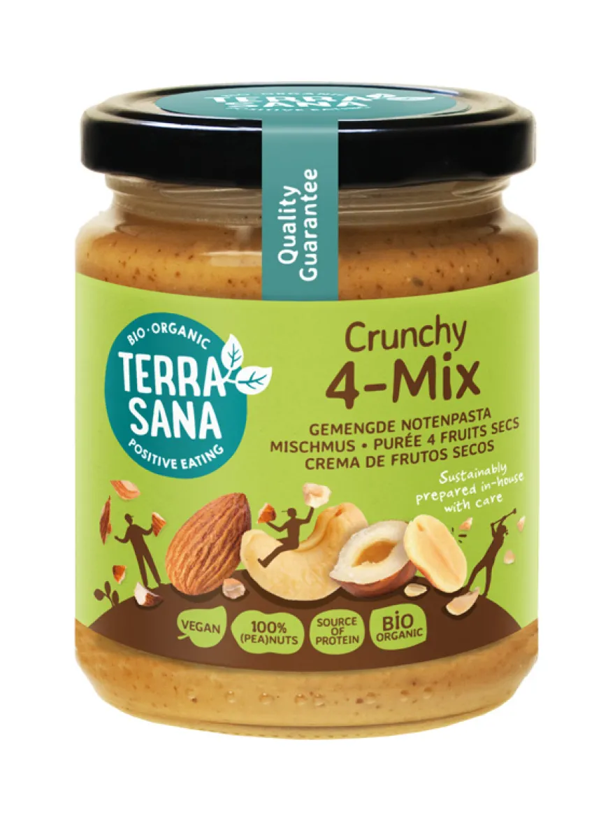 Terrasana 4-Mix Crunchy Notenpasta (250 gr)