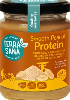 TerraSana Proteïne Pindakaas Fijn (250 gr)