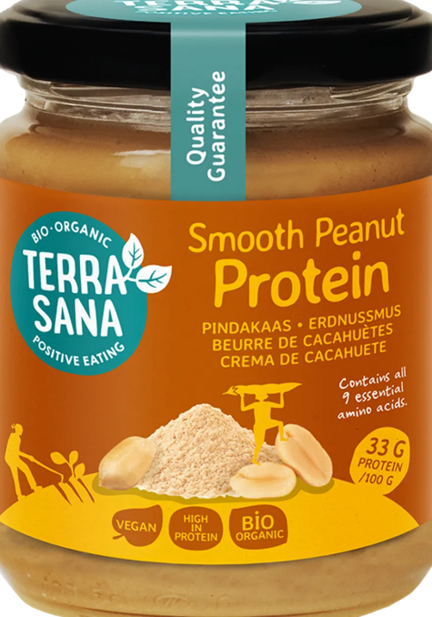 TerraSana Proteïne Pindakaas Fijn (250 gr)