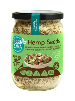 Terrasana Raw Hennepzaad Gepeld In Glas Bio (275 gr)