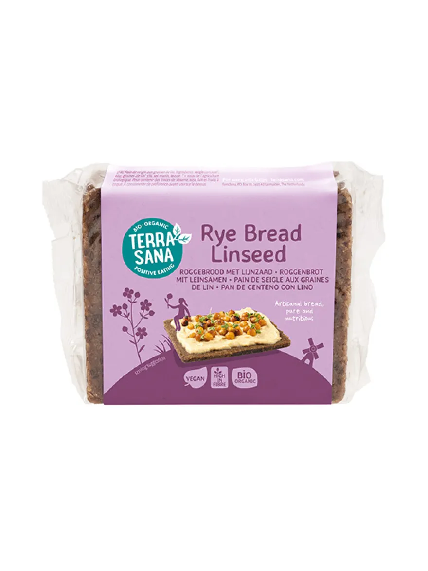 Terrasana Roggebrood Lijnzaad Bio (500 gr)