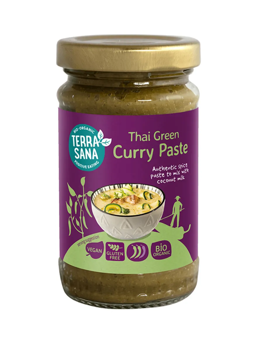 Terrasana Thaisegroene Currypasta Bio (120 gr)