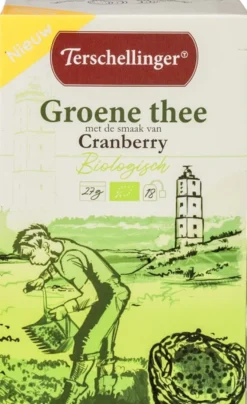 Terschellinger Groene-Thee Cranberry (18 zakjes)