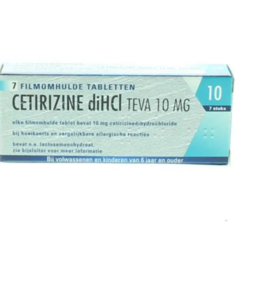 Teva Cetirizine Di Hci 10 Mg (7 tabletten)