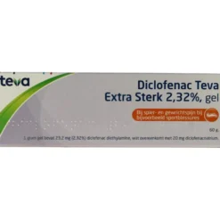 Teva Diclofenac 2,32% extra sterk (60 gr)