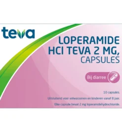 Teva Loperamide HCL 2 mg (10 capsules)