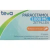 Teva Paracetamol 1000 mg (10 zetpillen)