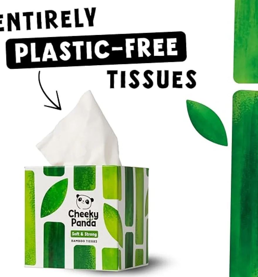 The Cheeky Panda Bamboe tissues kubus 3-laags (56 stuks)