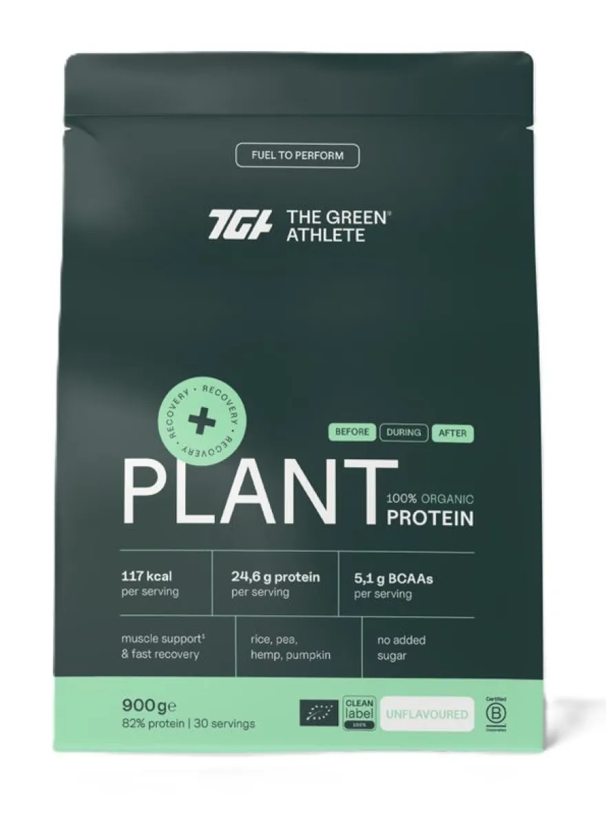 The Green Athlete Plant Protein Unflavoured Bio (900 gr)