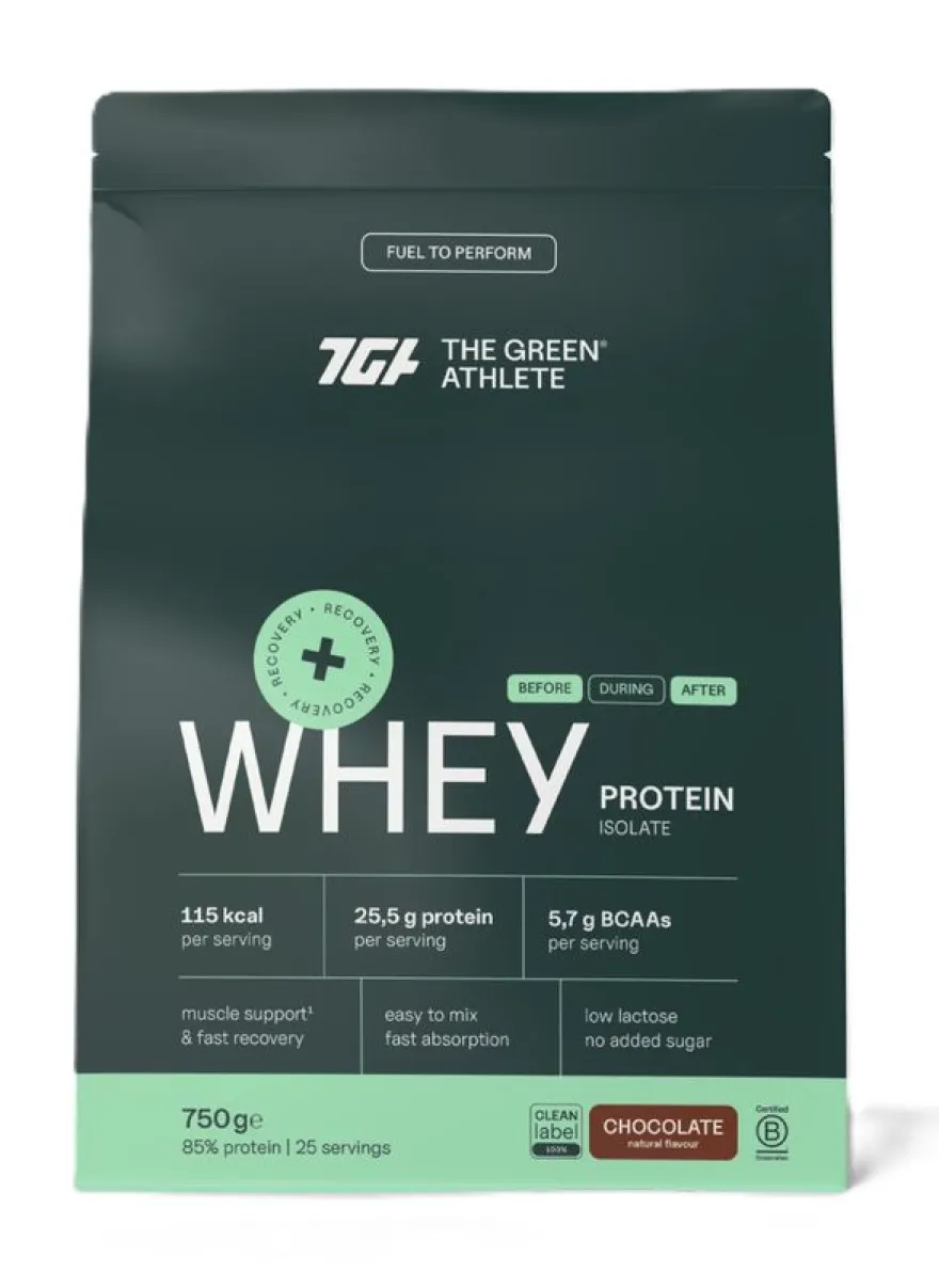 The Green Athlete Whey Protein Isolate Chocolate Poeder (750 gr)