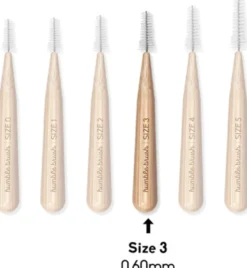 The Humble Co. Interdental borstel 0.60 mm blauw (6 stuks)