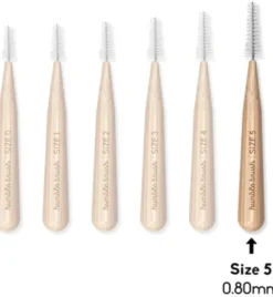 The Humble Co. Interdental borstel 0.80 mmgroen (6 stuks)