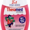 Theramed 2in1 Junior Tandpasta + Mondwater Aardbei (75 ml)