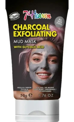 7th Heaven Charcoal Exfolierende Kleimasker met Glycolzuur (50 gr)