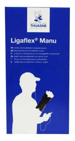 Thuasne Ligaflex Manu Duim/polsbrace 2 Links Zwart (1 stuk)