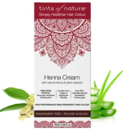 Tints Of Nature Henna cream mahogany red semi permanent (70 ml)