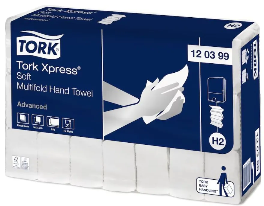 Tork Advanced Handdoekjes Interfold Soft (2856 stuks)