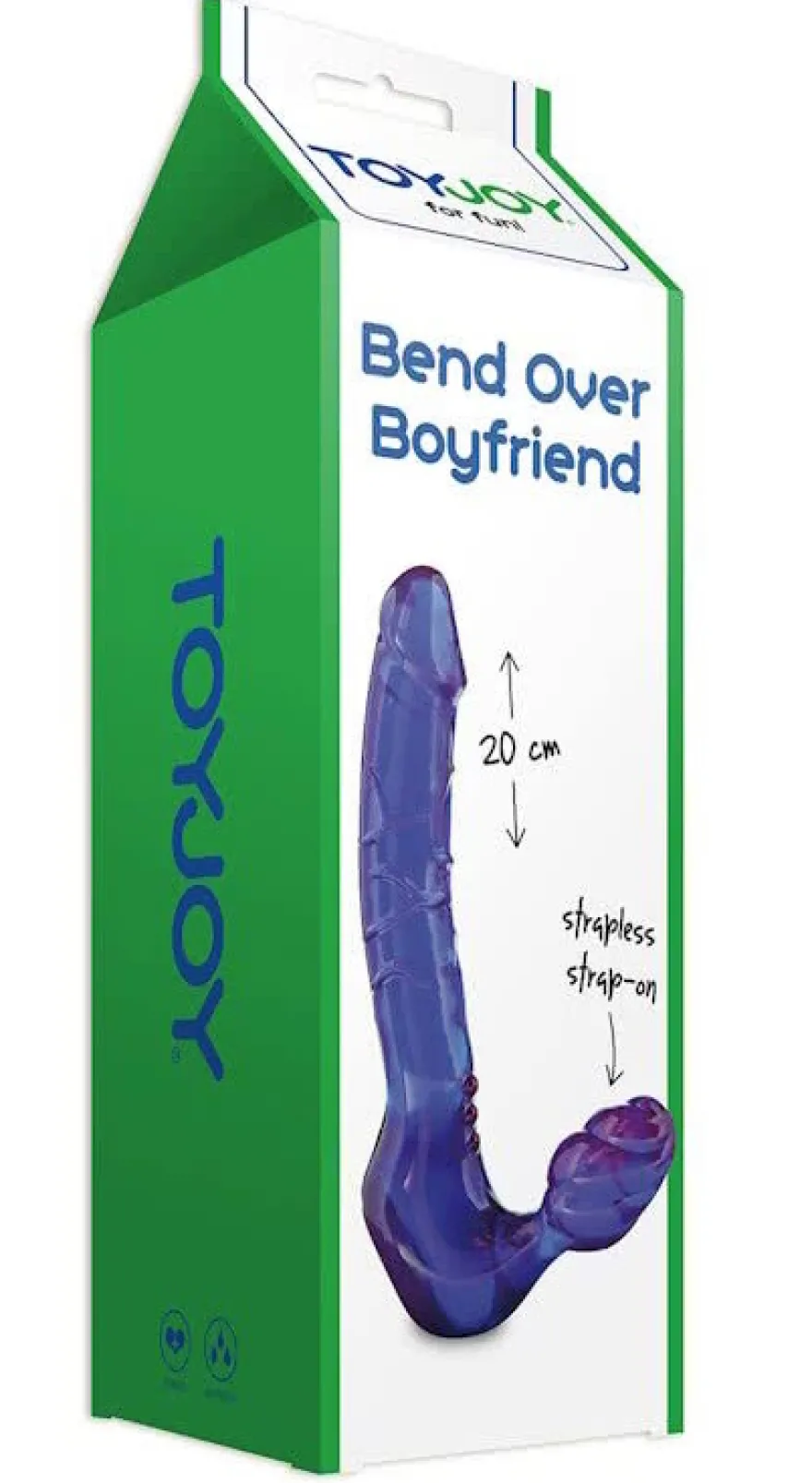 Toyjoy Strapless Stran-on Bend over Boyfriend Purple (1 stuk)