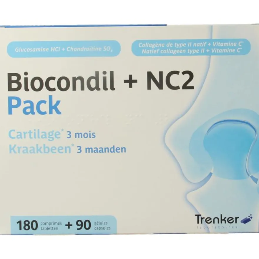Trenker Biocondil 180 tabs + NC2 90 ca ps pack (1 set)