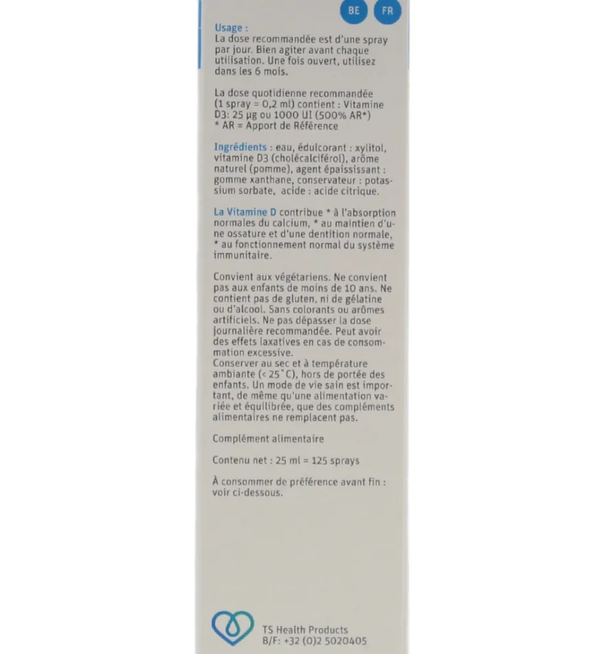 TS Choice Vitaminespray vitamine D 1000 (25 ml)