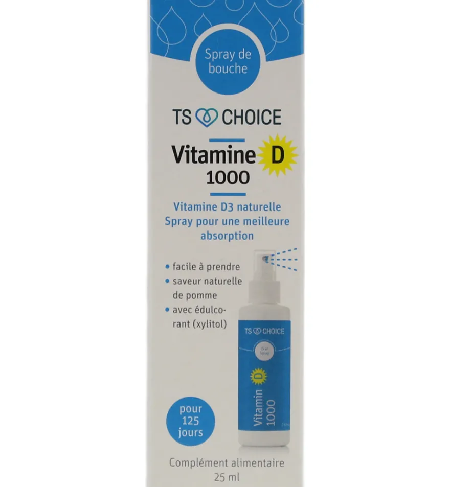 TS Choice Vitaminespray vitamine D 1000 (25 ml)