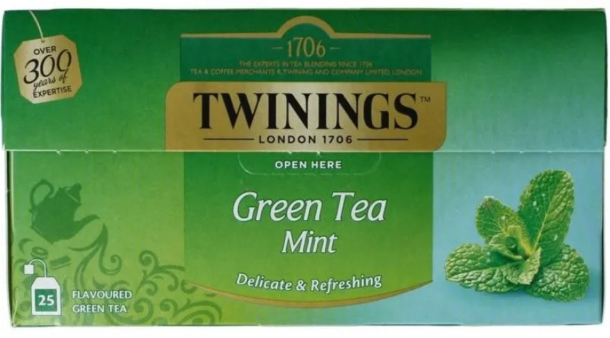 Twinings Green Mint Thee (25 zakjes)