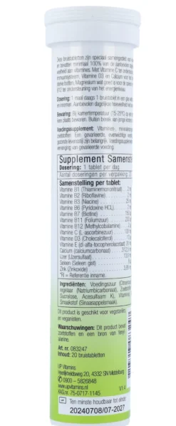 Unipharma Multivitaminen (20 bruistabletten)