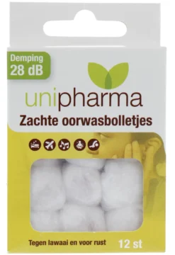 Unipharma Oorwasbolletjes (12 stuks)