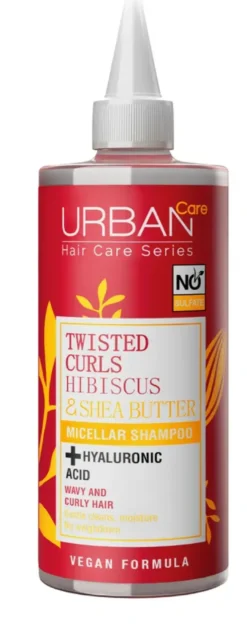 Urban Care Urban Twisted Curls Hibiscus & Sea Butter Micellar Shampoo (340 ml)