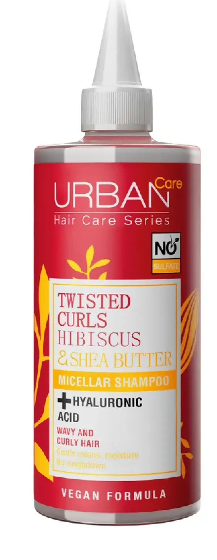 Urban Care Urban Twisted Curls Hibiscus & Sea Butter Micellar Shampoo (340 ml)