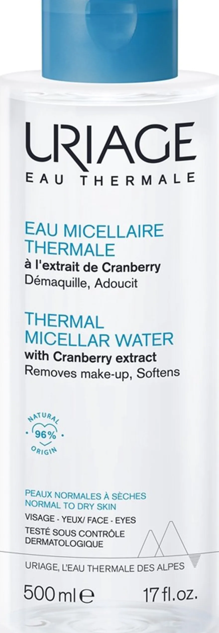 Uriage Thermal micellar water normale/droge huid (500 ml)