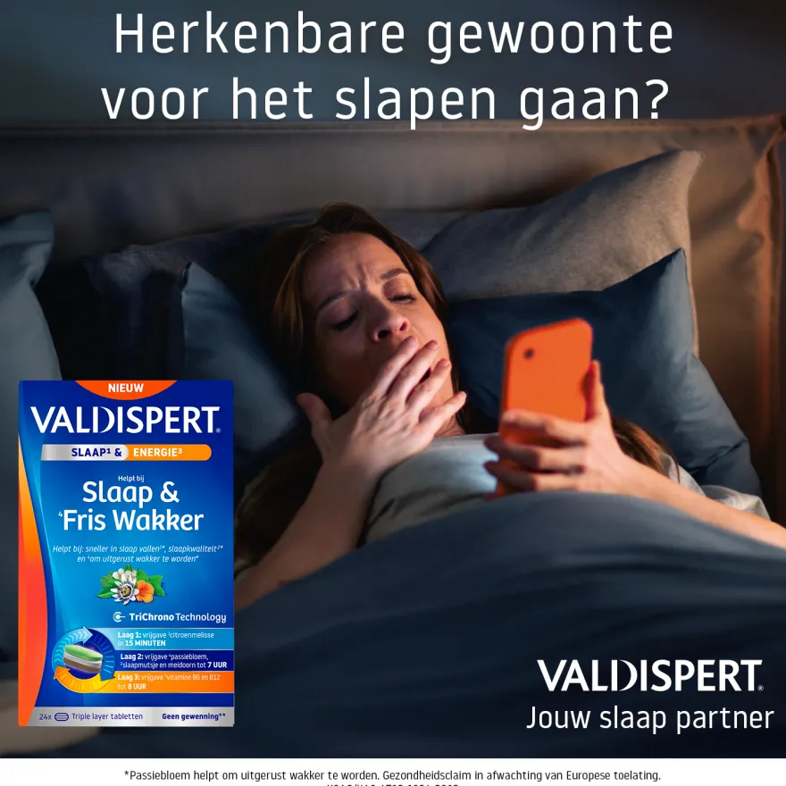 Valdispert Slaap & Fris Wakker (24 Tabletten)