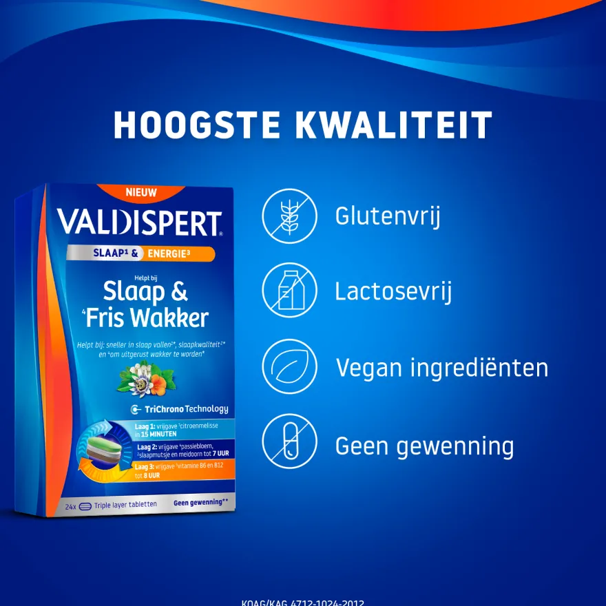 Valdispert Slaap & Fris Wakker (24 Tabletten)