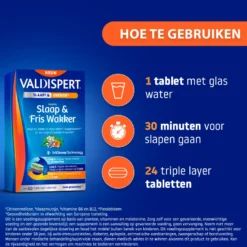 Valdispert Slaap & Fris Wakker (24 Tabletten)