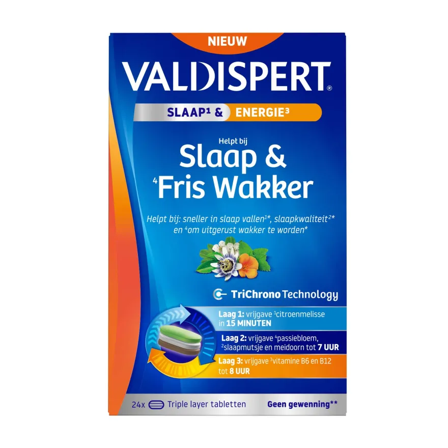 Valdispert Slaap & Fris Wakker (24 Tabletten)