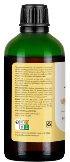 Vanan Eranda Massage Oil (90 ml)