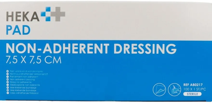 Van Heek Heka Pad Wondkompres 7,5 Cm X 7,5 Cm (100 stuks)
