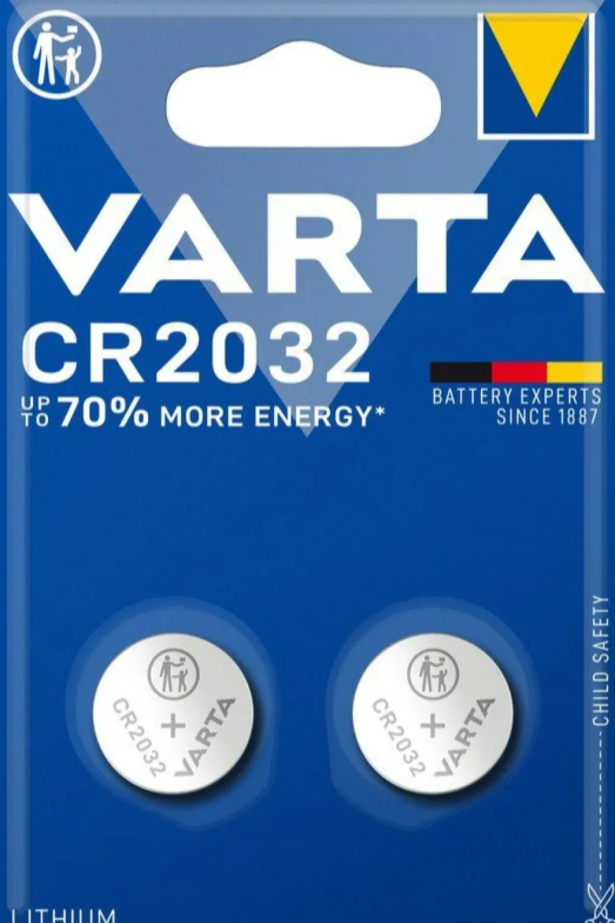 Varta Lithium Cr2032 Knoopcel-batterij (2 stuks)