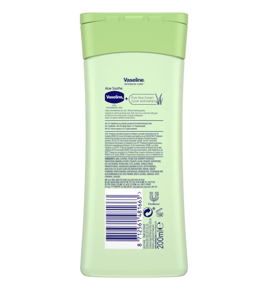 Vaseline Bodylotion aloe fresh (200 ml)