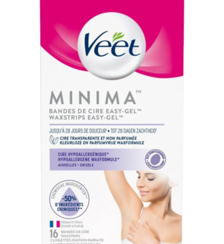 Veet Minima wasstrip oksel (16 stuks)